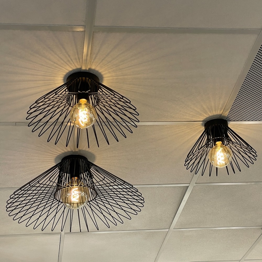 ONLI - Plafondlamp DUCCIO 1xE27/22W/230V diameter 40 cm zwart