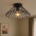 ONLI - Plafondlamp DUCCIO 1xE27/22W/230V diameter 60 cm zwart