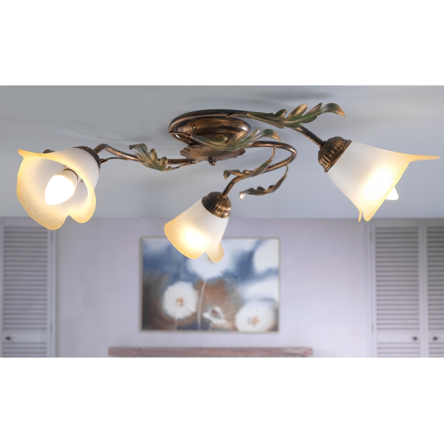 ONLI - Plafondlamp QUERCIA 3xE14/6W/230V