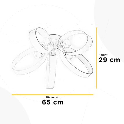 ONLI - Plafondlamp SERENA 5xE14/6W/230V wit