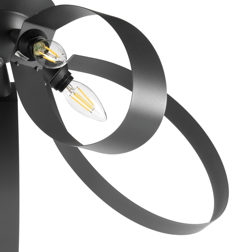 ONLI - Plafondlamp SERENA 5xE14/6W/230V zwart