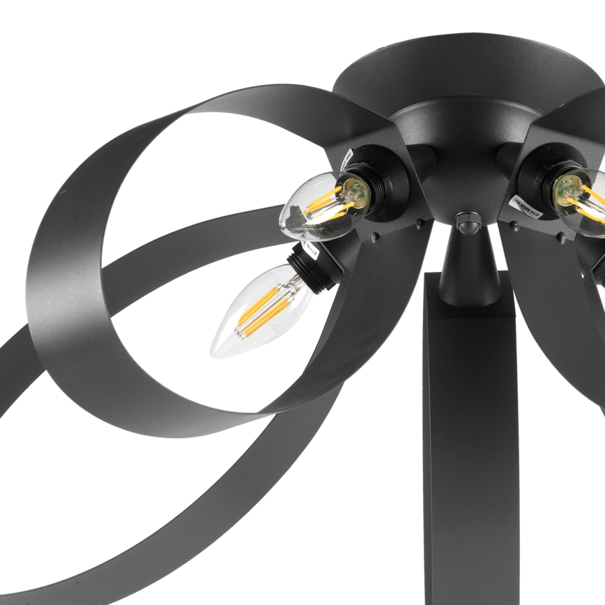 ONLI - Plafondlamp SERENA 5xE14/6W/230V zwart