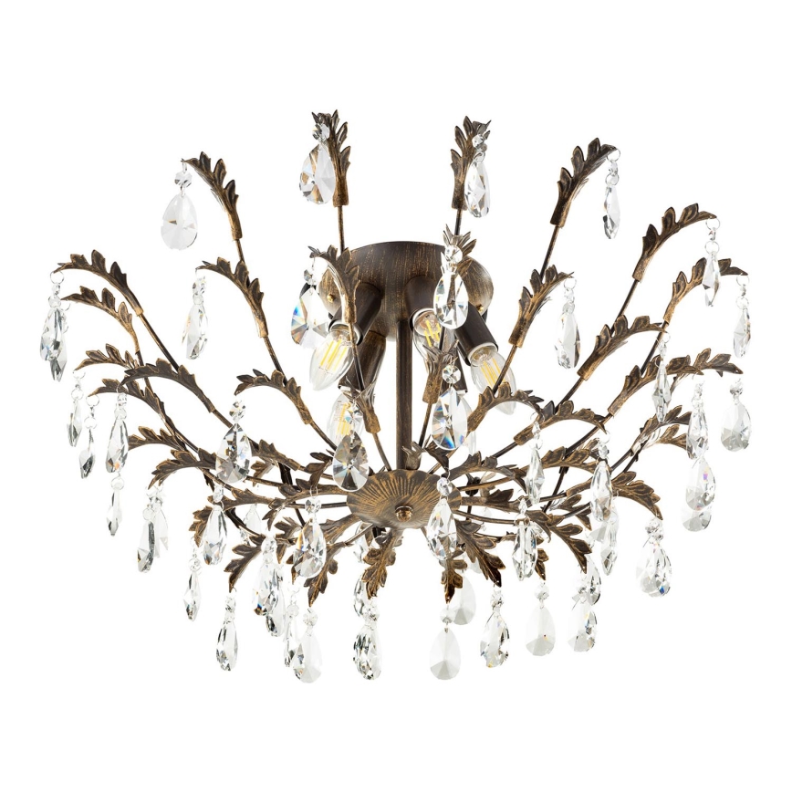 ONLI - Plafondlamp TERESA 5xE14/6W/230V brons