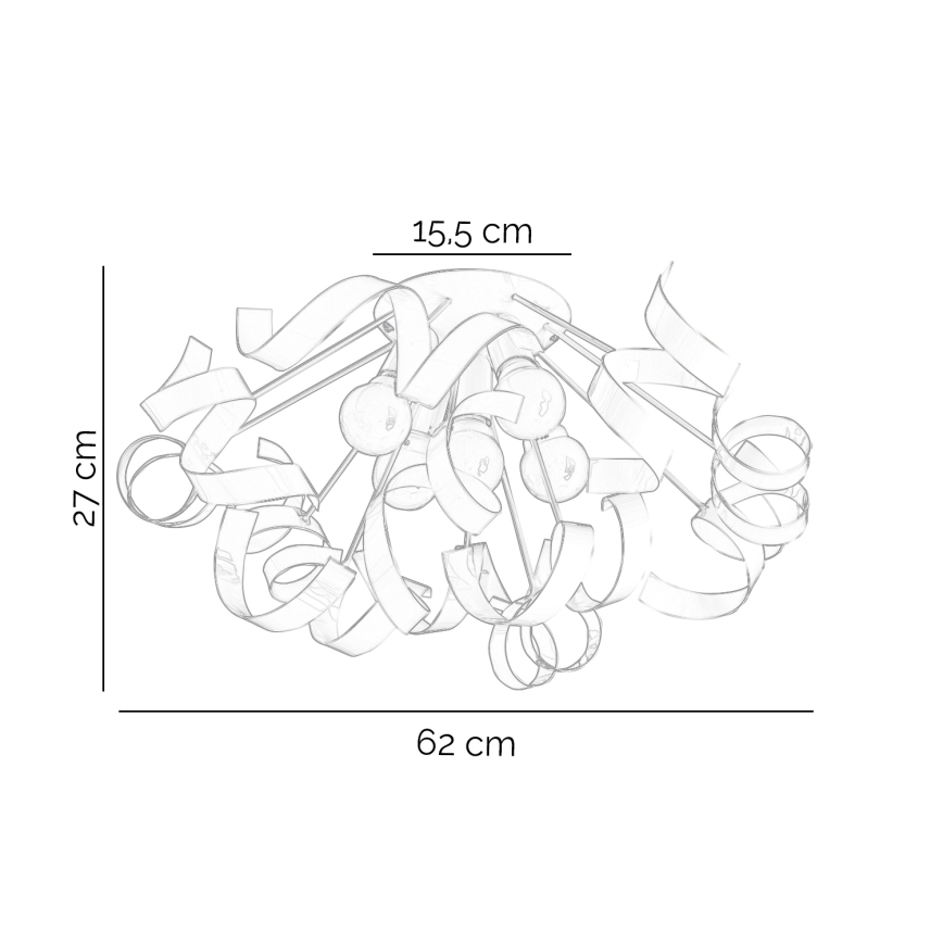 ONLI - Plafondlamp ZOE 5xE14/6W/230V wit