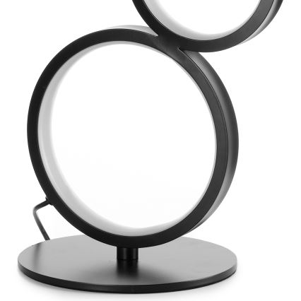 ONLI - RINGS LED tafellamp, 17W/230V, 4000K, 37 cm, zwart