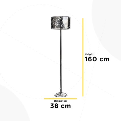 ONLI - Staande Lamp BRUCE 1xE27/15W/230V mat chroom
