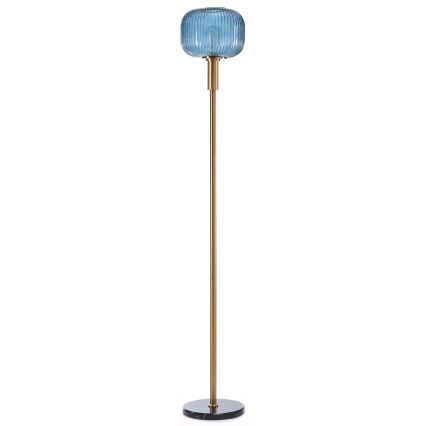 ONLI - Staande Lamp DOROTY 1xE27/22W/230V blauw/goud