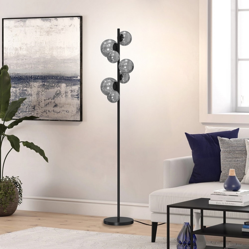 ONLI - Staande Lamp PALOMA 7xG9/10W/230V zwart/gerookt