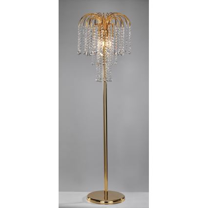 ONLI - Staande lamp PIOGGIA 3xE14/6W/230V goudkleurig