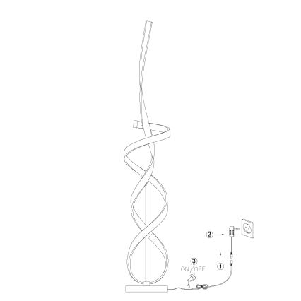 ONLI - Staande LED Lamp KIRA LED/31W/230V 4000K goud