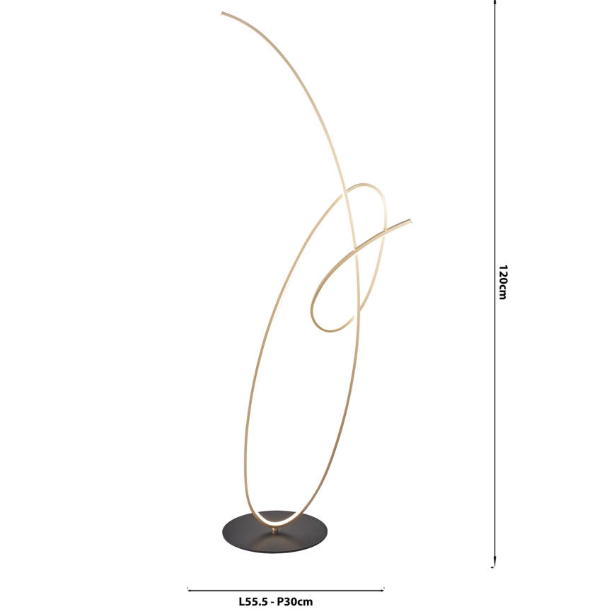 ONLI - Staande LED Lamp SIGN LED/42W/230V 4000K goud
