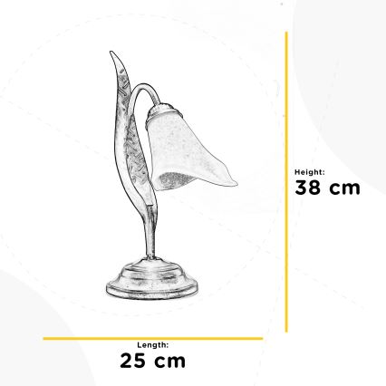 ONLI - Tafellamp ALGA 1xE14/6W/230V 38 cm brons