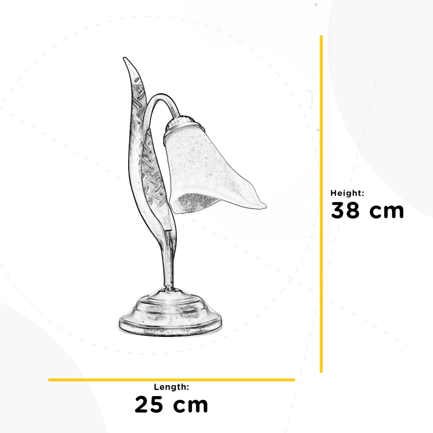ONLI - Tafellamp ALGA 1xE14/6W/230V 38 cm brons