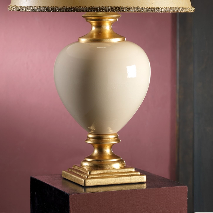 ONLI - Tafellamp AMADEUS 1xE27/15W/230V 72 cm beige/goud
