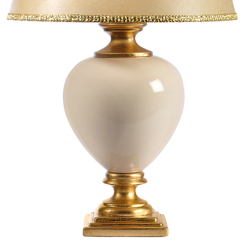 ONLI - Tafellamp AMADEUS 1xE27/15W/230V 72 cm beige/goud