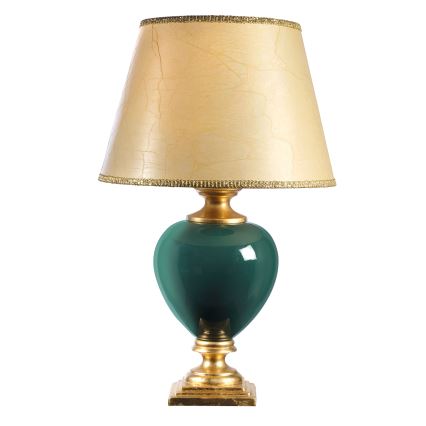 ONLI - Tafellamp AMADEUS 1xE27/15W/230V 72 cm groen/goud