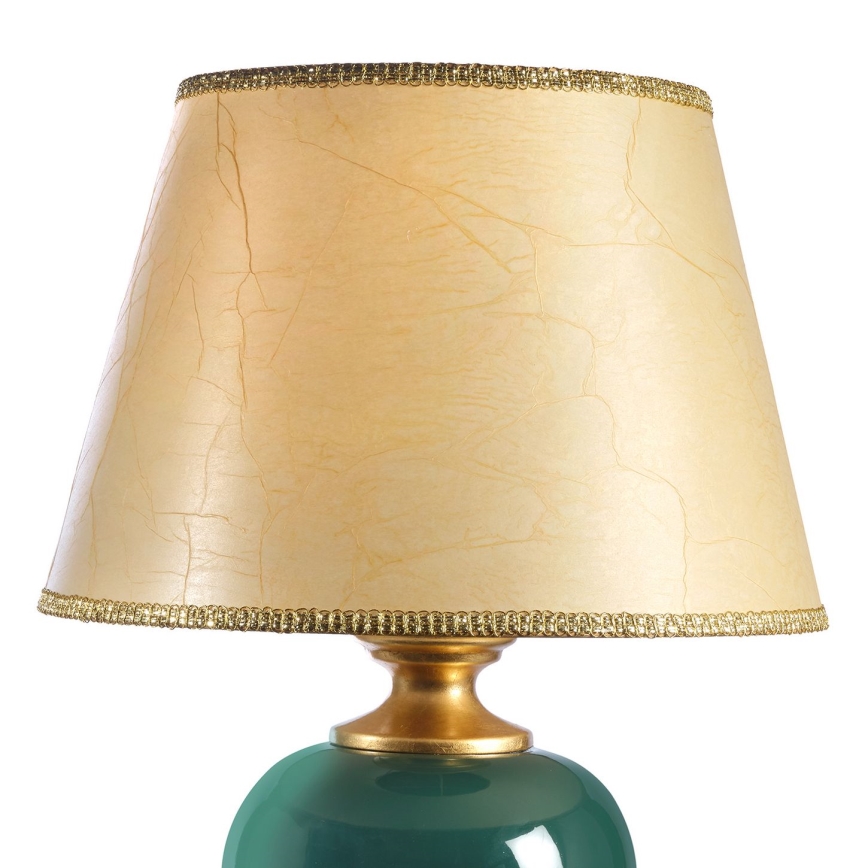 ONLI - Tafellamp AMADEUS 1xE27/15W/230V 72 cm groen/goud