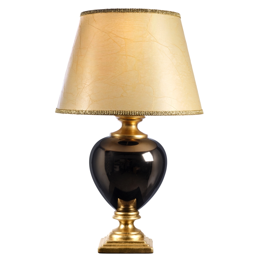 ONLI - Tafellamp AMADEUS 1xE27/15W/230V 72 cm zwart/goud