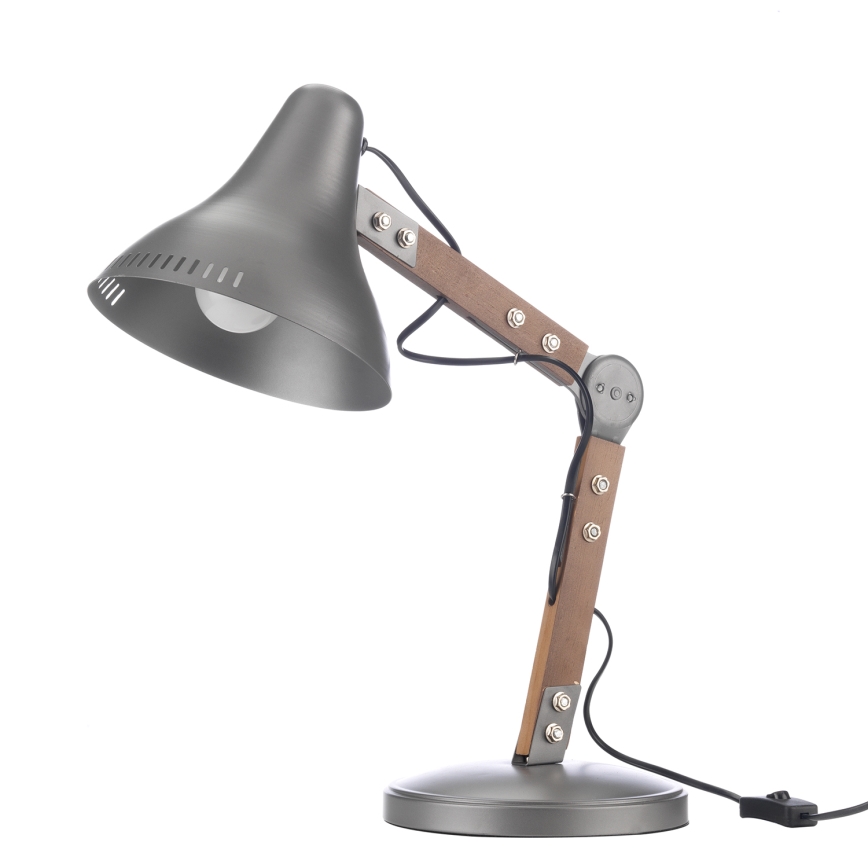 ONLI - Tafellamp ARCHITETTO 1xE27/22W/230V 62 cm grijs/bruin
