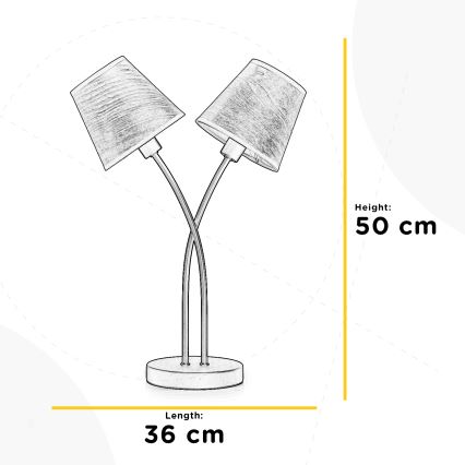 ONLI - Tafellamp ASIA 2xE14/6W/230V 50 cm