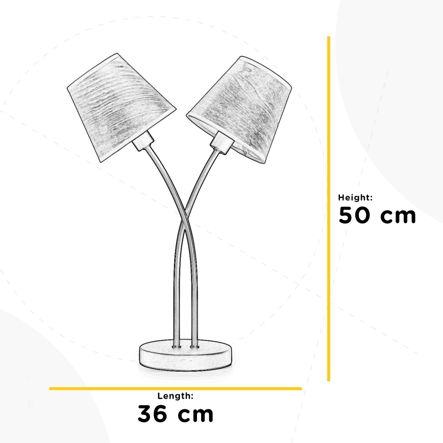 ONLI - Tafellamp ASIA 2xE14/6W/230V 50 cm