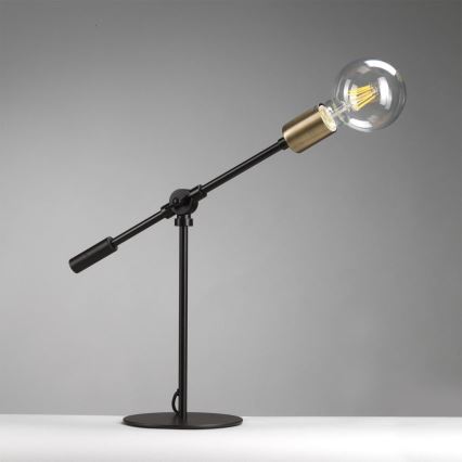 ONLI - Tafellamp ASTE 1xE27/15W/230V 45 cm zwart/goud