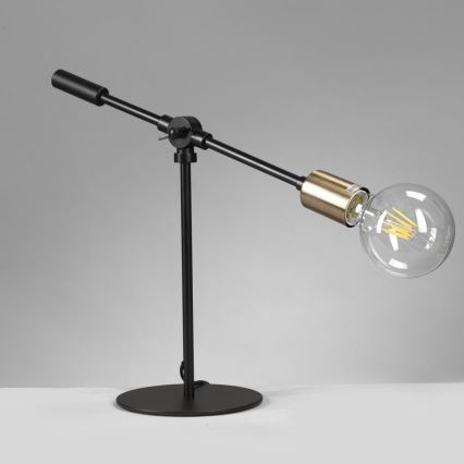 ONLI - Tafellamp ASTE 1xE27/15W/230V 45 cm zwart/goud