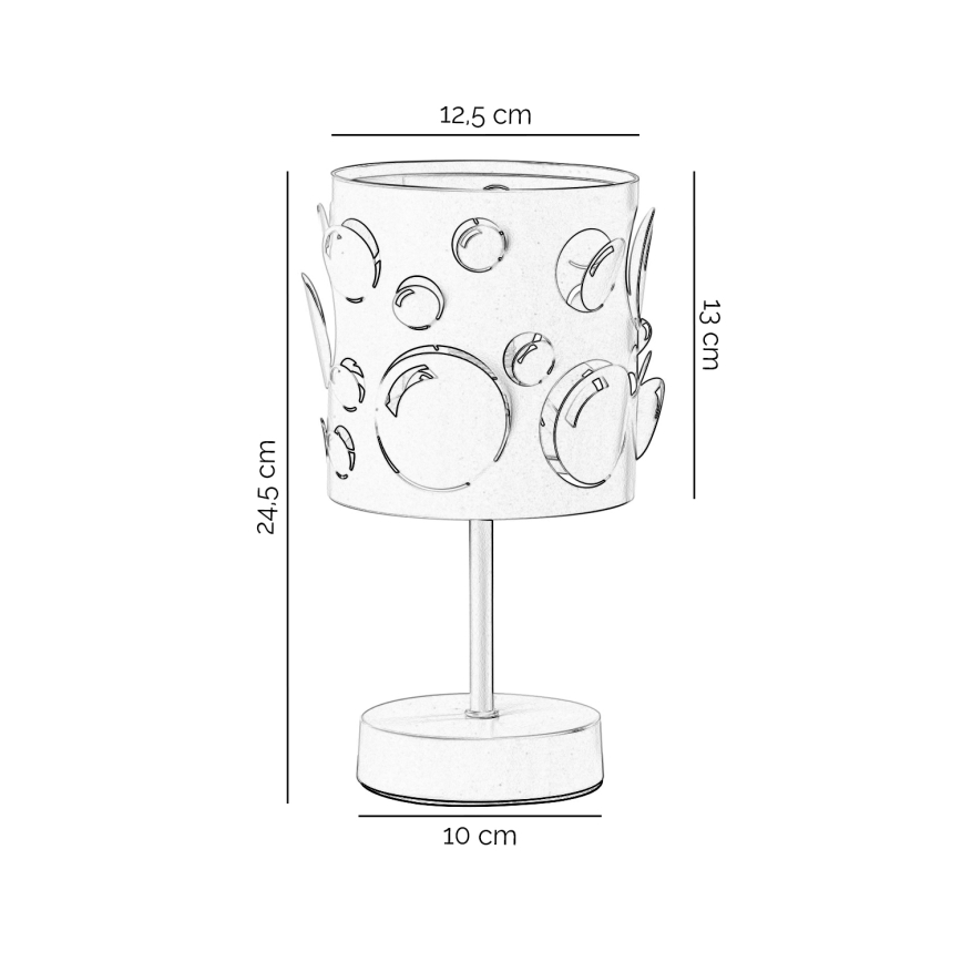 ONLI - Tafellamp BOLLICINE 1xE14/6W/230V 22 cm wit
