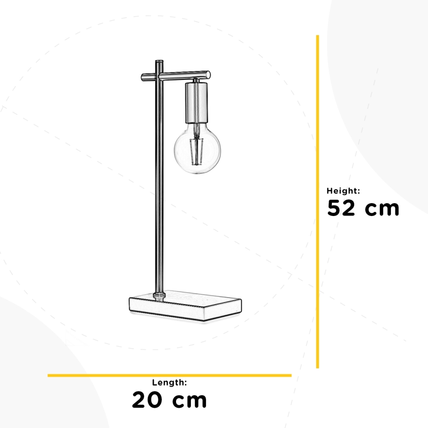 ONLI - Tafellamp CROSS 1xE27/22W/230V 52 cm