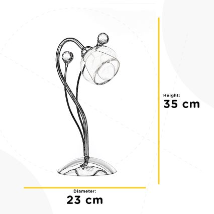 ONLI - Tafellamp DIAMANTE 1xE14/6W/230V 35 cm