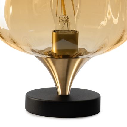 ONLI - Tafellamp ELIDE 1xE27/15W/230V zwart/koper