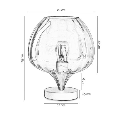 ONLI - Tafellamp ELIDE 1xE27/15W/230V zwart/koper