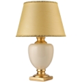ONLI - Tafellamp MOZART 1xE27/22W/230V beige/goud 75 cm