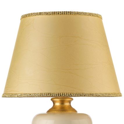 ONLI - Tafellamp MOZART 1xE27/22W/230V beige/goud 75 cm