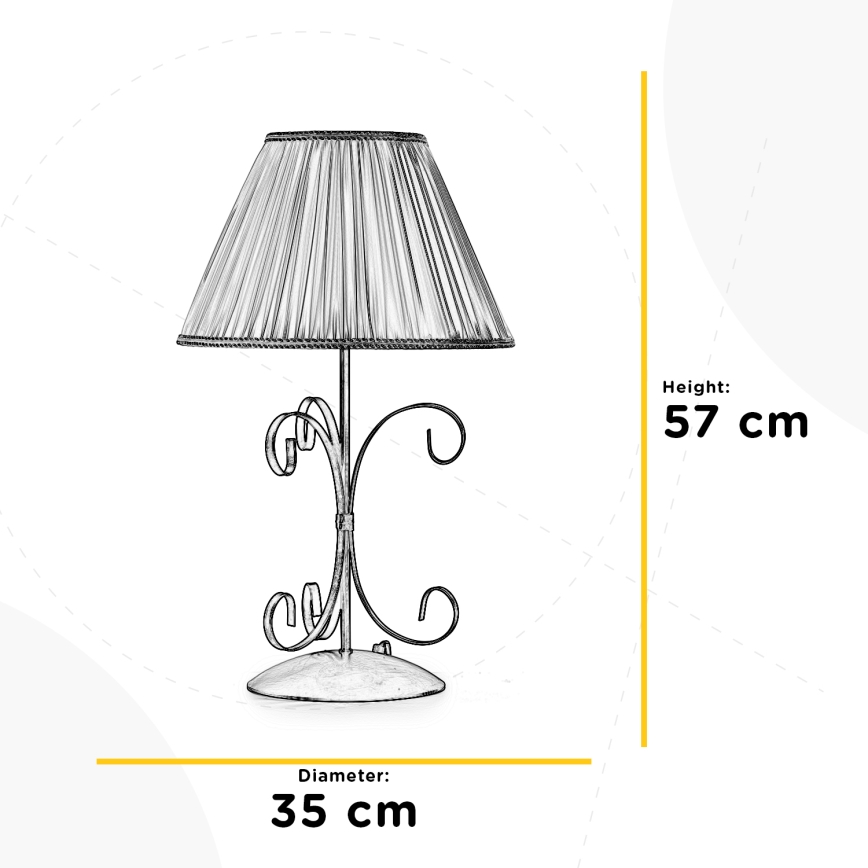 ONLI - Tafellamp ODINO 1xE27/22W/230V 57 cm