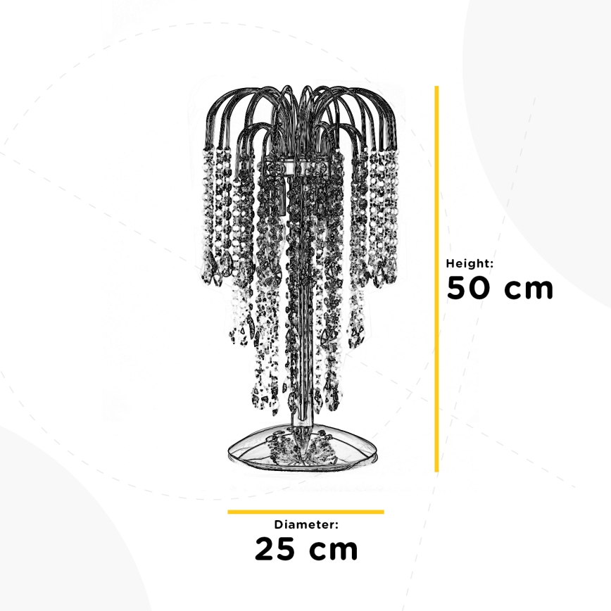 ONLI - Tafellamp PIOGGIA 2xE14/6W/230V goud 50 cm