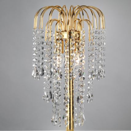 ONLI - Tafellamp PIOGGIA 2xE14/6W/230V goudkleurig 50 cm