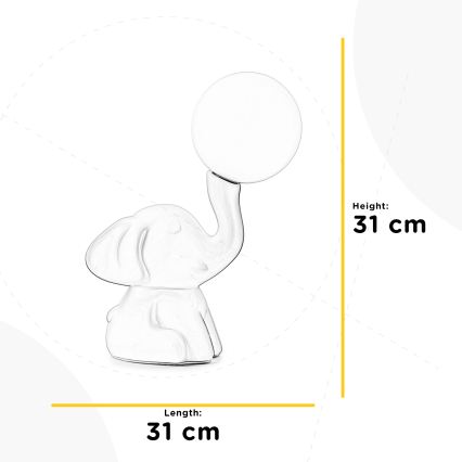 ONLI - Tafellamp PORCELLANA 1xG9/6W/230V 31 cm olifant