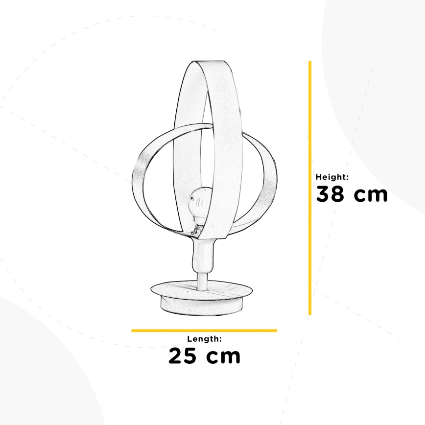 ONLI - Tafellamp SERENA 1xE14/6W/230V wit 38 cm