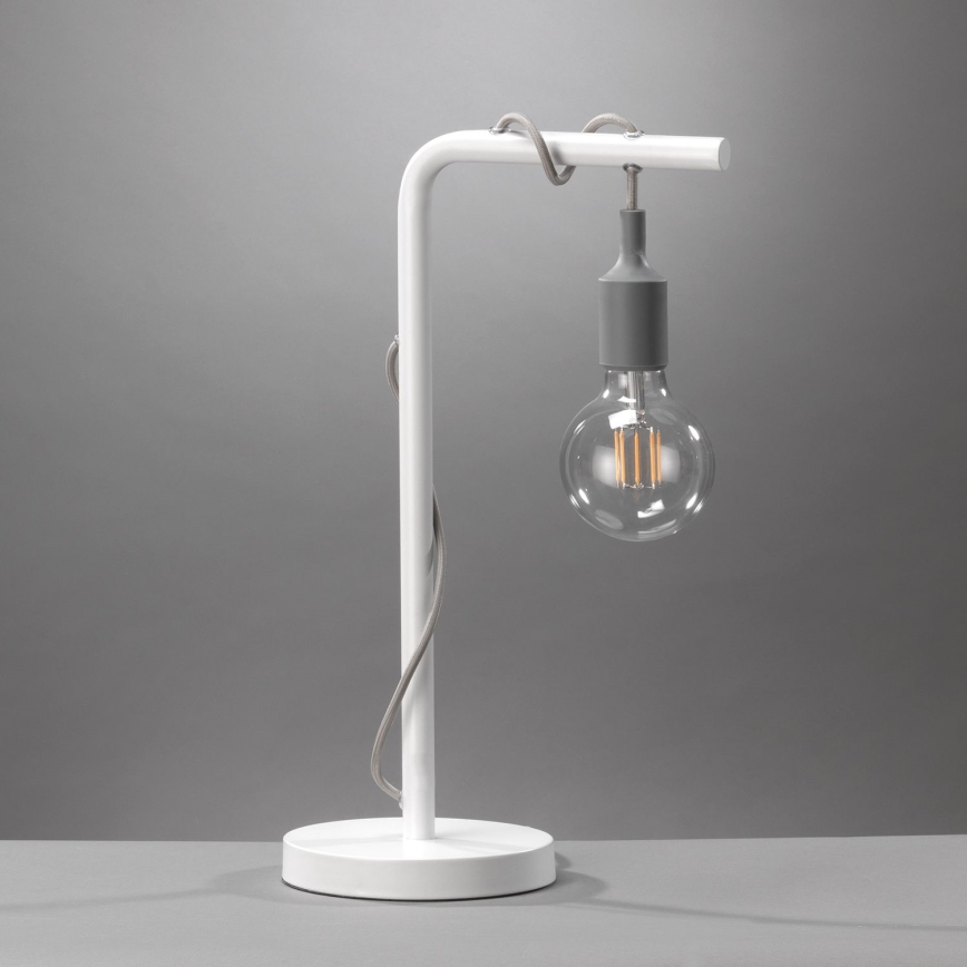 ONLI - Tafellamp WIRE 1xE27/15W/230V 50 cm grijs/wit