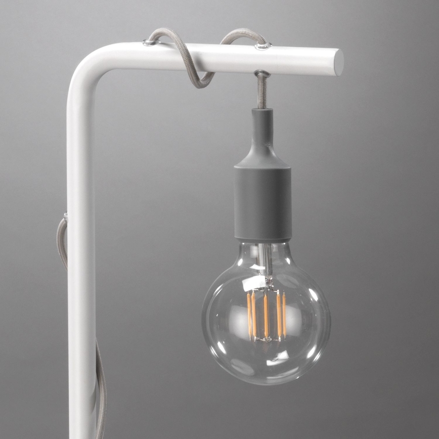 ONLI - Tafellamp WIRE 1xE27/15W/230V 50 cm grijs/wit
