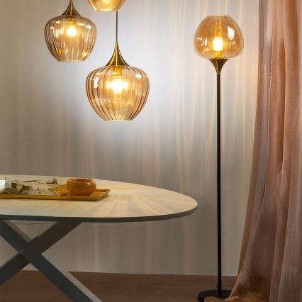 ONLI - Vloerlamp ELIDE 1xE27/15W/230V zwart/koper