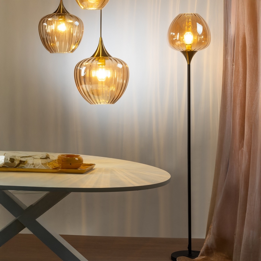 ONLI - Vloerlamp ELIDE 1xE27/15W/230V zwart/koper