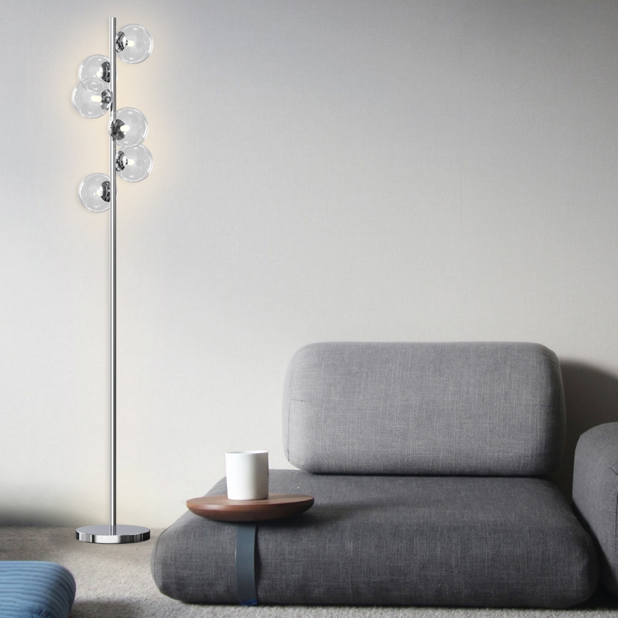 ONLI - Vloerlamp KIMBERLY 6xG9/6W/230V glanzend chroom