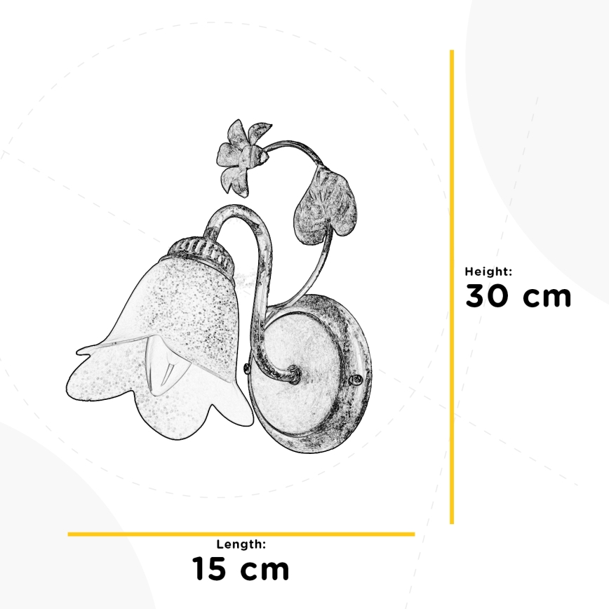 ONLI - Wandlamp BOTTON DORO 1xE14/6W/230V