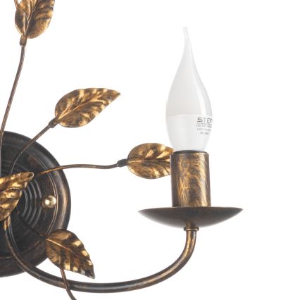 ONLI - Wandlamp COLLANA 1xE14/6W/230V brons/goud