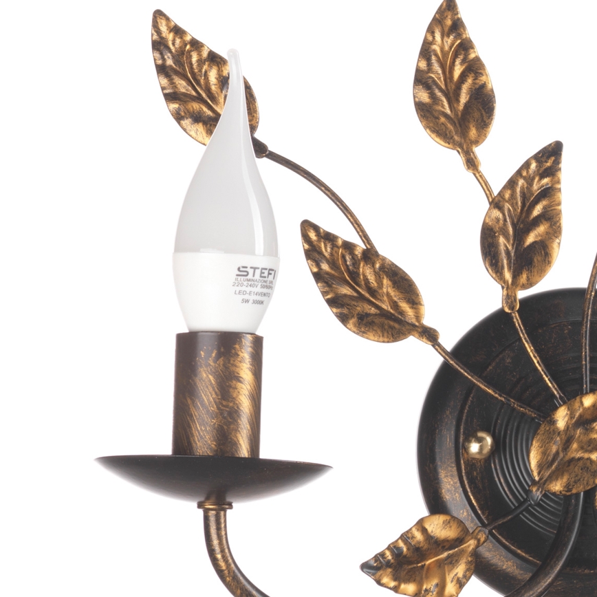 ONLI - Wandlamp COLLANA 1xE14/6W/230V brons/goud