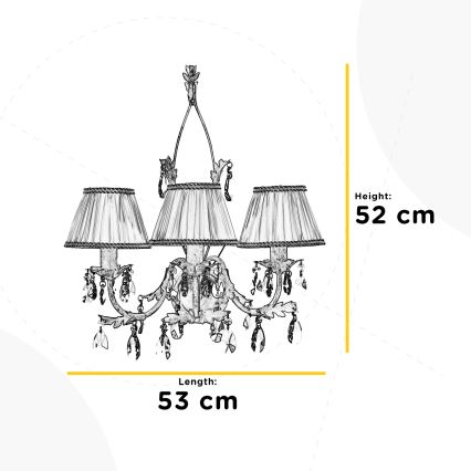 ONLI - Wandlamp KAREN 3xE14/6W/230V wit