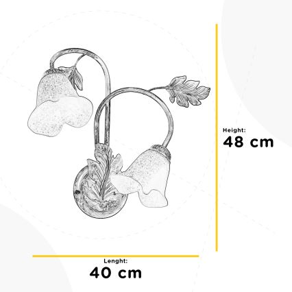 ONLI - Wandlamp MARILENA 2xE14/6W/230V