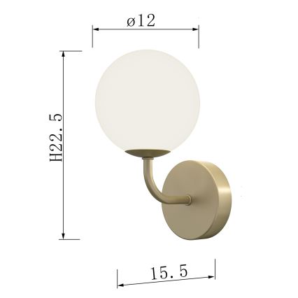ONLI - Wandlamp PALOMA 1xG9/10W/230V goud
